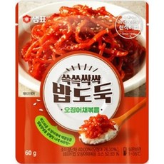 샘표 쓱쓱싹싹 밥도둑 오징어채볶음, 60g, 3개