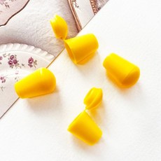 헤세드 2p) 컬러 끈 마감벨 벨 스토퍼, 1세트, 옐로우