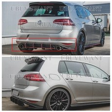 폭스바겐 골프 7 VII MK7 GTI 리어 립 디퓨저 14-17 호환, All 블랙