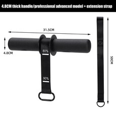 복근 스트레칭 멀티 장비 운동기구 비전기 피드니스 팔뚝 근력 트레이너 손목 롤러 두꺼운 미끄럼 방지 손잡이 조절 가능한 벨트 강화기 피트니스, B, 2)B, 1개