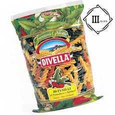 3색 푸실리 나선 파스타 컬러면 어린이 요리 샐러드면, 1개, 1g