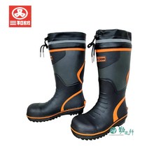 三和牌塑鋼頭橡膠長筒雨鞋，加高防水耐磨防滑工作鞋，多功能戶外活動適用