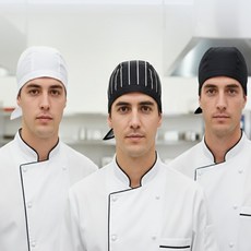 까로미 다회용 주방모자 남자주방모자, 화이트