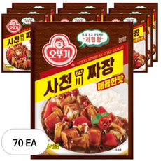 오뚜기 사천짜장 과립형 매콤한맛, 100g, 70개