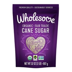 Wholesome 사탕수수 유기농 946.4ml(32온스) 213554, Wholesome, 사탕수수 유기농, 946.4ml(3, 32 Ounce (Pack of 1), 907g, 1