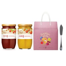 복음자리 딸기잼+사과잼 선물세트 (잼나이프증정), 980g, 1세트