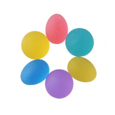 악력기 실리콘 손 마사지볼 에그볼, 주황