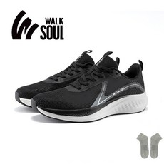 Walksoul 경량 런닝화 운동화 남자 운동화 상쾌 통기 충격 흡수cushioning 논슬립 아웃솔