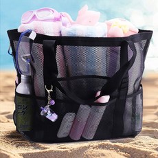 아르벤 망사 물놀이 휴가 가방 대용량 메쉬 비치백