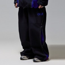 2425 오비오 남녀공용 보드복 라이즈 와이드 팬츠 OVYO RISE OVERFIT PT JET BLACK