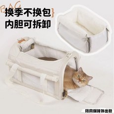 【可拆內膽】貓包外出便攜包春夏透氣單肩手提包狗狗斜挎背包大容量貓咪外出包, 可拆卸保暖加絨內膽（此選項不含包）,寵物包+冬日保暖毛毯, 1個