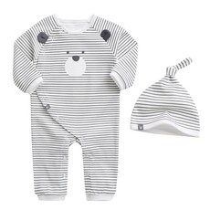 그린베베 국내생산 봄가을용 퓨어곰 우주복