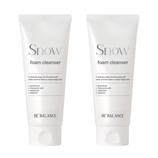 비밸런스 집중 미백 딥 클렌징 스노우 폼 클렌저, 2개, 150ml 2개, 150ml