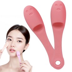 깔끔더하기 세안브러쉬 모공 블랙헤드 클렌징, 2개, 로즈핑크