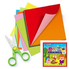 이햐 뜯어쓰는 모아 색종이1 70색 40매 미술놀이 아동미술 유아미술놀이