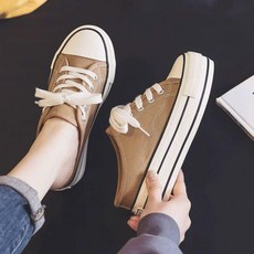 8cm 키높이 통굽 뮬 운동화 스니커즈