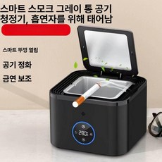 충전식 담배냄새 필터 2개 담배연기 제거기 무선 제연기, 기본 색상, 2026 뚜껑형 포함