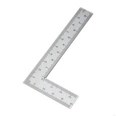 휴대용 직각 눈금자 프레이밍 스퀘어 모양 목수 엔지니어, 1개, 1. 5X10cm