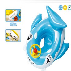 행운몰 돌고래 핸들 보행기 튜브 블루 핸들보행기튜브