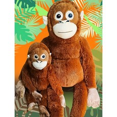 구쯔야 빅사이즈 오랑우탄 초대형 고숭이 인형 99cm, 99cm인형, 1개