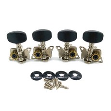 우쿨렐레 쇼트 스틸 페그 스트링 와인더 세트 2R 2L 튜닝 페그 머신 헤드 튜너 4개 스트링 우쿨렐레 기타 액세서리