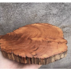 天然原木切片 DIY手工藝材料 木片 木樁 木墩 繪畫木板 裝飾擺件, 隨機出貨, 1個