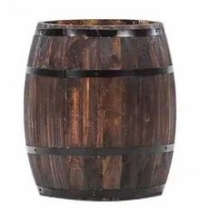 대형 장식 미니 술통 인테리어 오크통 화분 장식품, 1개, 소나무 35cm
