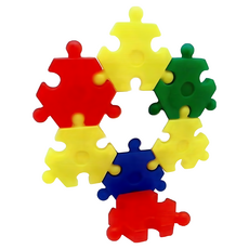 USL遊思樂益智教具三角葡萄積木35pcs，台灣製三角形積木，激發兒童創造力, 詳見包裝