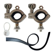 배관 브래킷 드레인 파이프 액세서리 루프 스테인리스 삽, 브라이트 버클, 1개