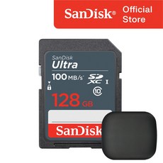 샌디스크 울트라 라이트 SD카드 카메라 + 보관 케이스 패키지, 128GB, 1개