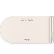 [베스트 셀러] 메이든 푸드워머 유연한 실리콘 롤보관 보온패드 중형 (1-2인용 46*24cm ) 배이지 BW403, 베이지