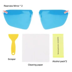 백미러방수필름 테슬라 모형 3 Y 용 2pcs 백미러 방수 필름 안개 방지 필름 화면 스티커 안전 운전 차량, 01 transparent, 01 for Model 3
