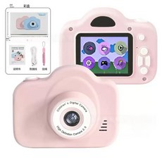 兒童數位相機 高畫質趣味相框 輕巧易握 堅固耐用 錄影功能, 1個, 兒童相機粉色