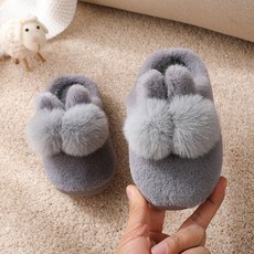 【台灣出貨】兒童棉拖鞋 冬季寶寶棉鞋 防滑加絨棉鞋 小孩室內棉鞋 卡通男女童毛毛鞋 兔子棉拖鞋 毛茸茸拖鞋 棉鞋