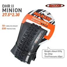 MAXXIS 미니언 DHF 3C EXO TR 접이식 산악 자전거 타이어 27.52.3 2.4 1p, 13 Dhar 27. 5x2.3 tr, 1개