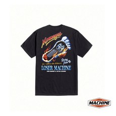 GOODFORIT/美國Loser Machine x Mooneyes Red Hot火焰腳ㄚ造型汽車踏板聯名上衣，個性改裝，美式風格，簡易安裝, 黑M