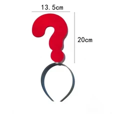 쿠쿠스토어 파티를위한 머리띠 우아한 화살표 느낌표 장식 여성을위한 설정 여자 탄성 헤어 후프 액세서리, 02 RD2