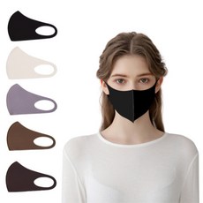 안티바 뉴 안티바 패션마스크 S, 1개입, 5매, 블랙+베이지+그레이+카키+브라운