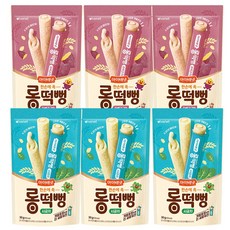 아이배냇 롱떡뻥 고구마 시금치 단호박 x 2개씩 (총 6개), 1세트, 180g, 롱떡뻥(자색고구마3+시금치3)