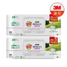 3M 스카치브라이트 베이킹소다 물걸레 청소포, 2개