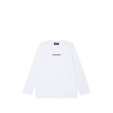 디스퀘어드2 키즈 로고 프린트 긴소매 티셔츠