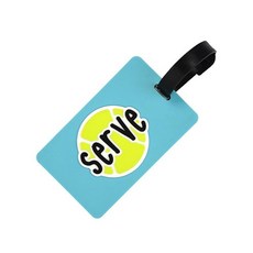 피클볼 백 태그 - 패들 모양 유연한 방수 실리콘 수하물 태그 가방 식별용 안전 스트랩 플레이어 및 애호가를 위한 훌륭한 선물 452550, 서빙 452550