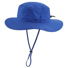 Connectyle 남성용 여성용 햇빛 차단 야외 자외선 차단 사파리 모자 낚시 하이킹 원예 통기성 카우보이 모자 UPF50 로열 블루