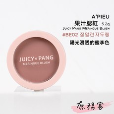 [庶務客] A'pieu 果汁粉彩霧面腮紅 3.7g 柔焦 控油 持久 韓國彩妝, 1個, 膏狀-BE02