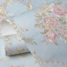 加厚3D立體壁紙 自黏防潮臥室客廳電視背景牆 房間裝飾墻面自貼壁紙 磚紋壁貼, 713-5藍色,100公分*53公分, 1個