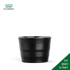 그린메라민 매트 장국기 (소) G-0481/ 검정, 1개