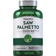 Piping Rock 쏘팔메토 추출물 3600mg 240캡슐, 240개, 240정