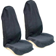 카시트 커버 프로텍터 앞좌석 체육관 운동 달리기 수영 해변 및 하이킹용 트럭용 방수 스웨트 타월 버킷 시트 SUV 지프블랙 1Pcs, Black, 2Pcs Front Seat Covers, 1개