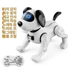 더엘픽 ai강아지 화이트 개 애완용, 표준 버전 (충전식 배터리 1개 포함), 1개, 일반 버전 스트레칭 도그 화이트 앱 미지원