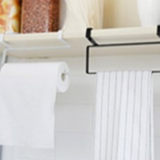 가득찬숙 키친홀더 키친타올걸이, 블랙